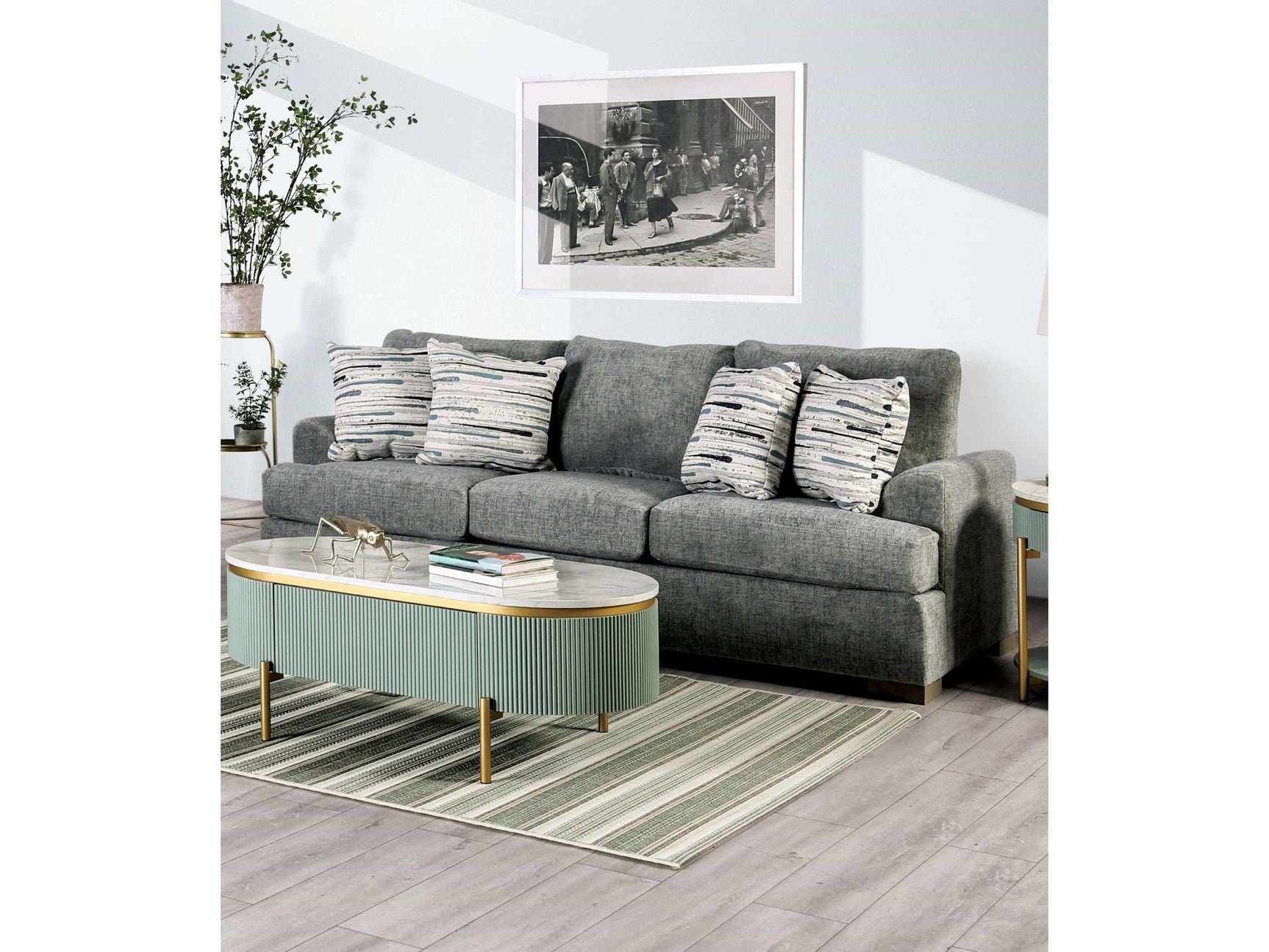 Leytonstone Gray Sofa - Ornate Home