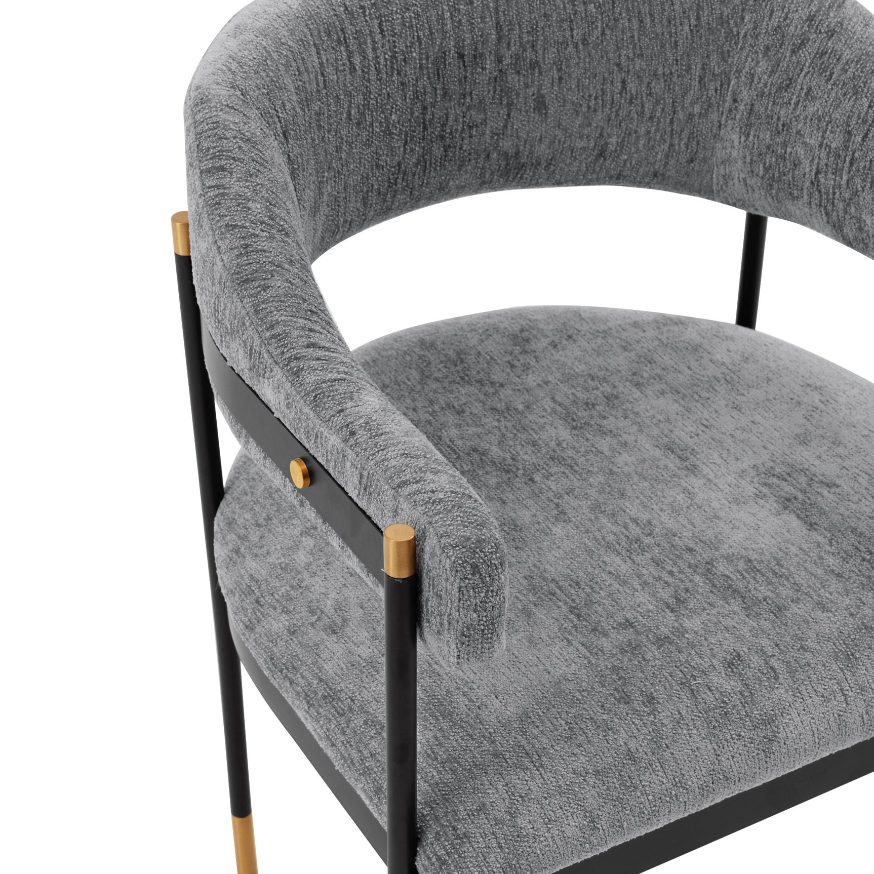 Lia Dining Armchair in Grey - Ornate Home