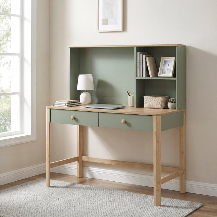 Liam Green Hutch For Writing Desk