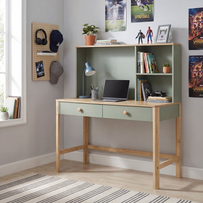 Liam Green Hutch For Writing Desk