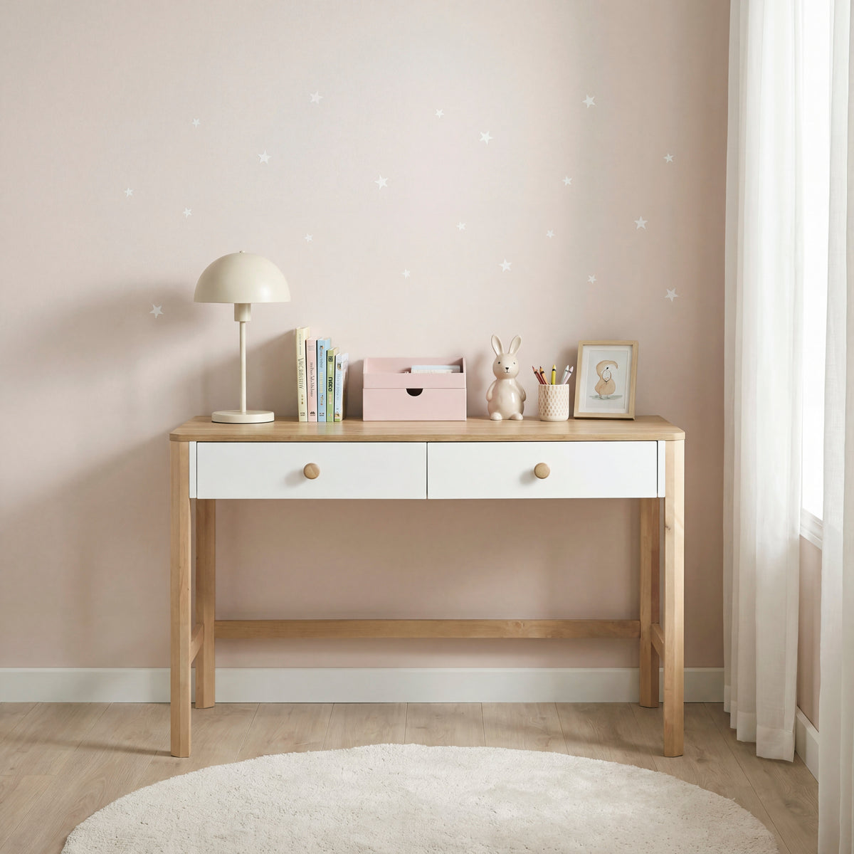 Liam White Writing Desk - Ornate Home