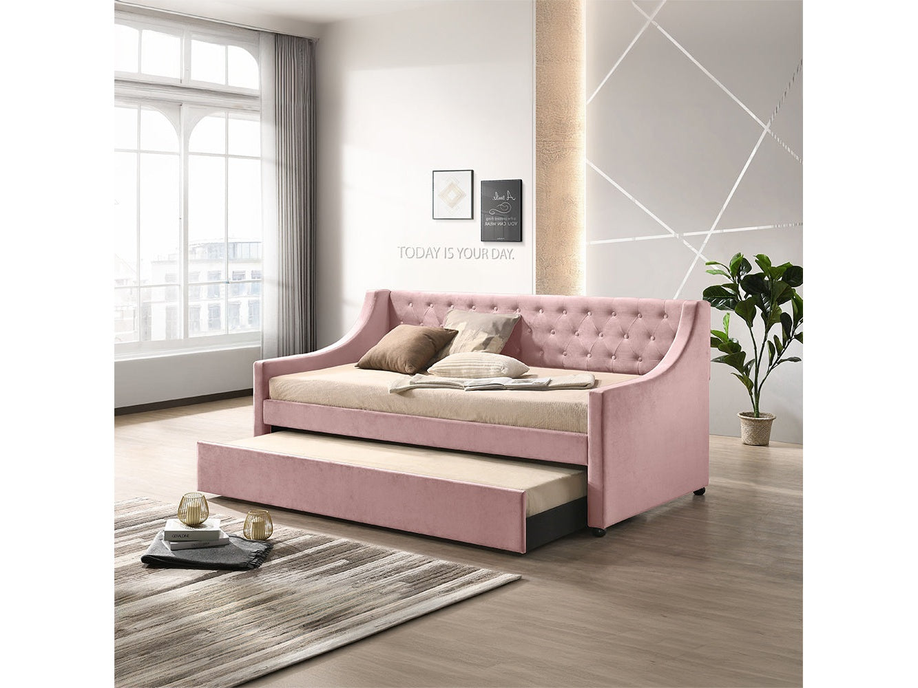 Lianna Twin Daybed w/Twin Trundle - Ornate Home