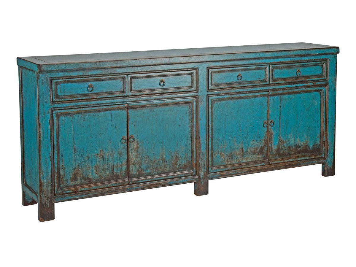 Libbit Antique Blue Cabinet - Ornate Home