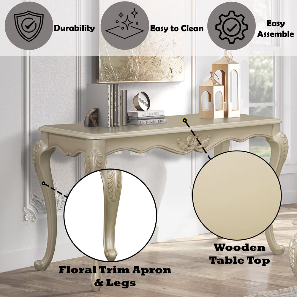 Libertee Champagne Sofa Table - Ornate Home