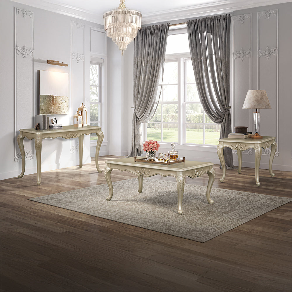 Libertee Champagne Sofa Table - Ornate Home