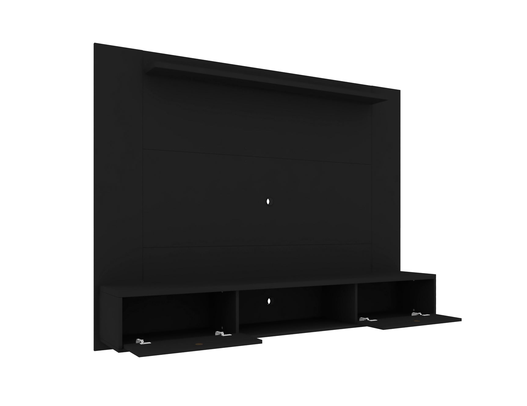 Liberty 70.86 Floating Entertainment Center in Black - Ornate Home