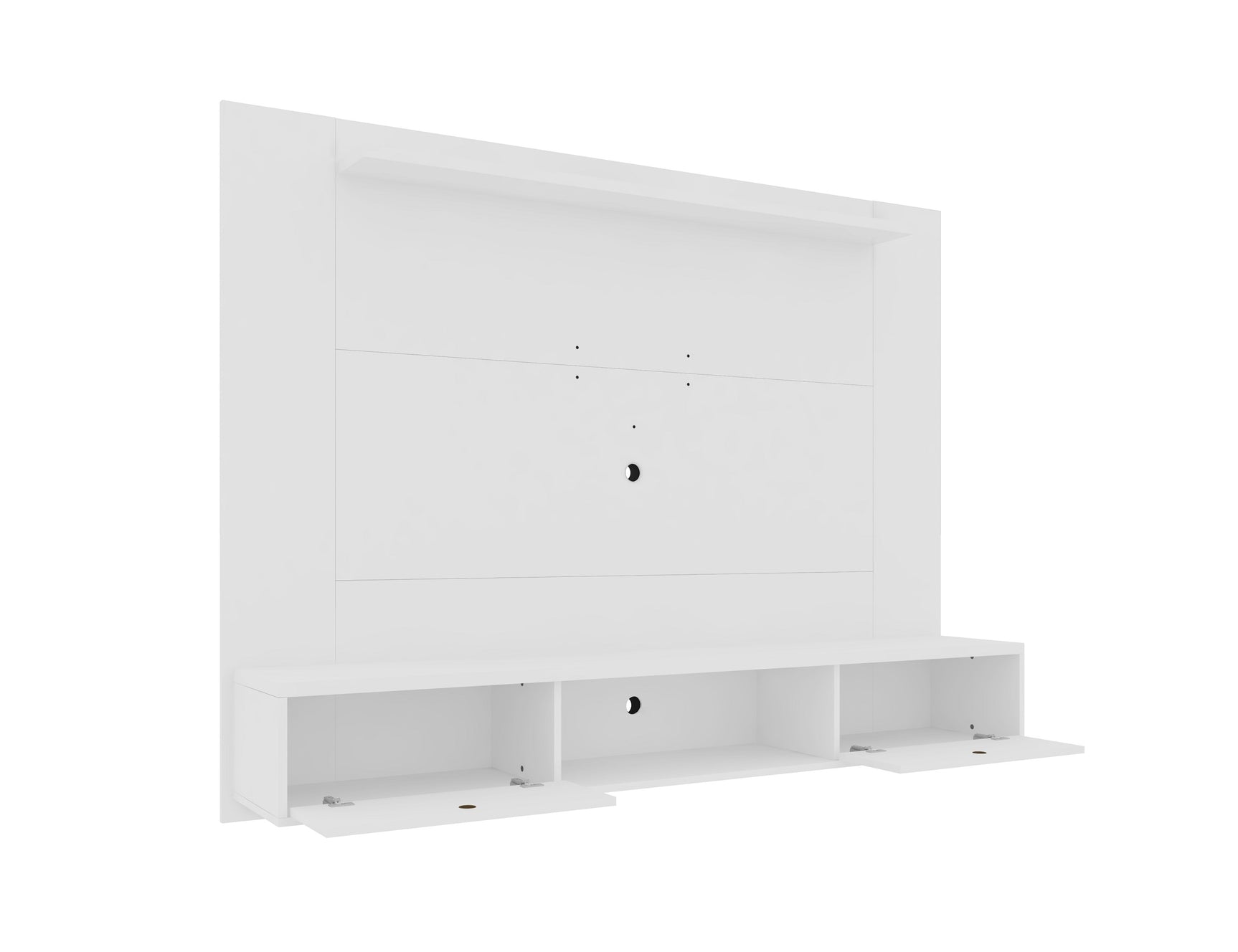 Liberty 70.86 Floating Entertainment Center in White - Ornate Home