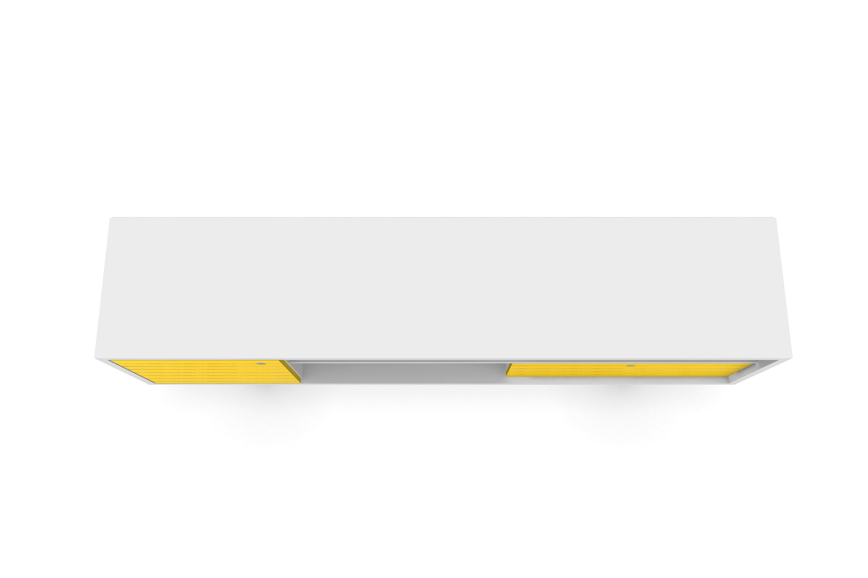 Liberty 70.86" Mid-Century Modern TV Stand in White and Yellow - Ornate Home