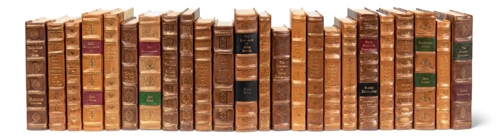 Library Luxe Brown Faux Leather Books (Set of 24) - Ornate Home