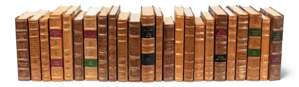 Library Luxe Brown Faux Leather Books (Set of 24) - Ornate Home