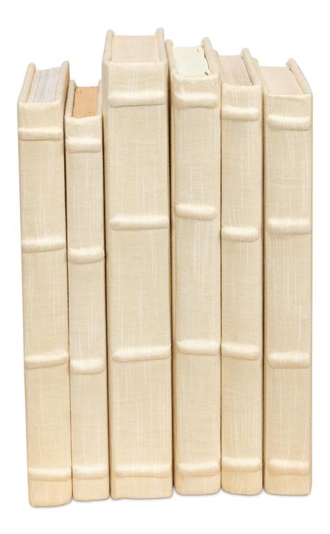 Library Luxe Ivory Books (Set of 12) - Ornate Home