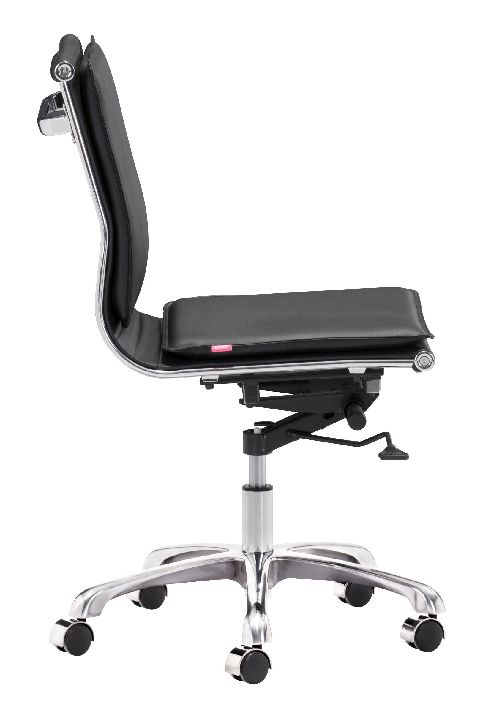 Lider Black Plus Armless Office Chair - Ornate Home