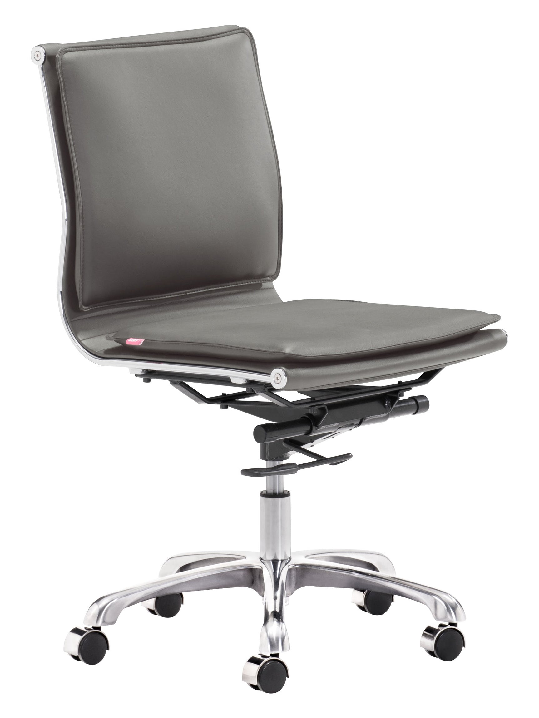 Lider Gray Plus Armless Office Chair - Ornate Home