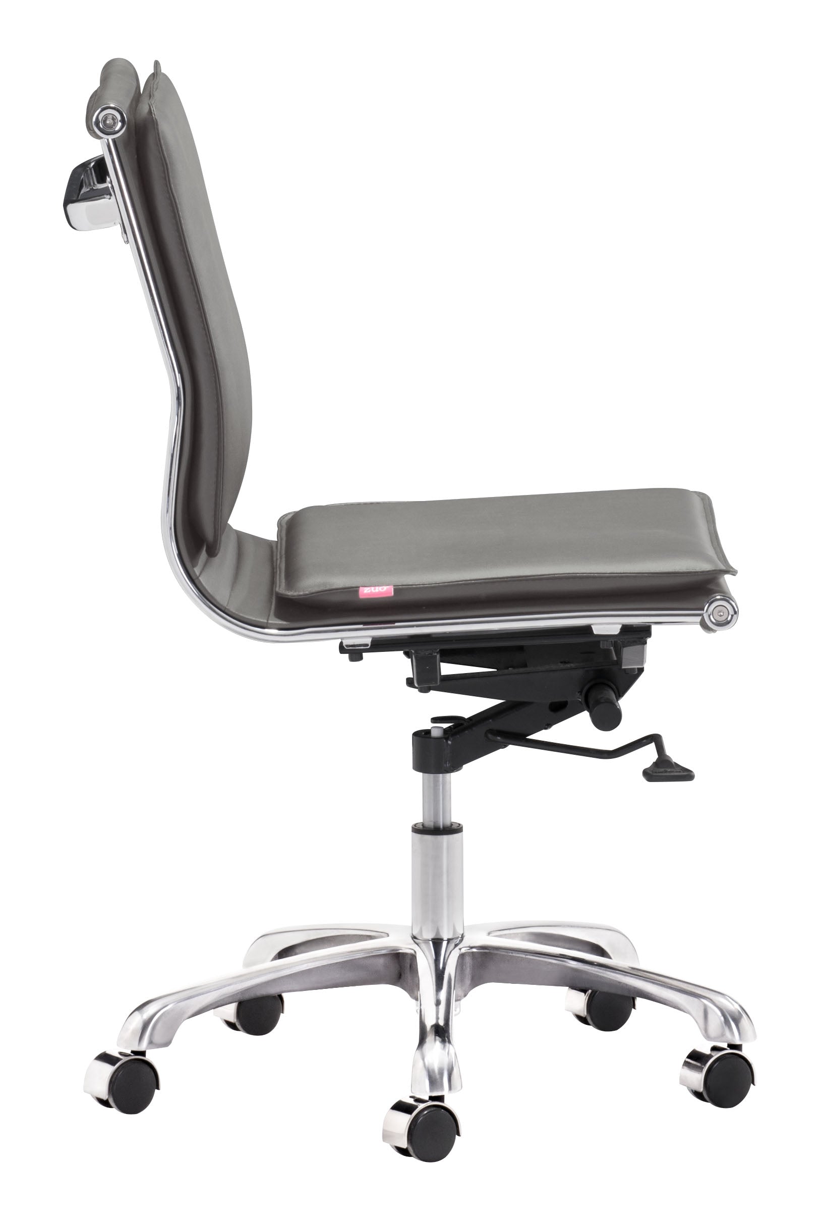 Lider Gray Plus Armless Office Chair - Ornate Home