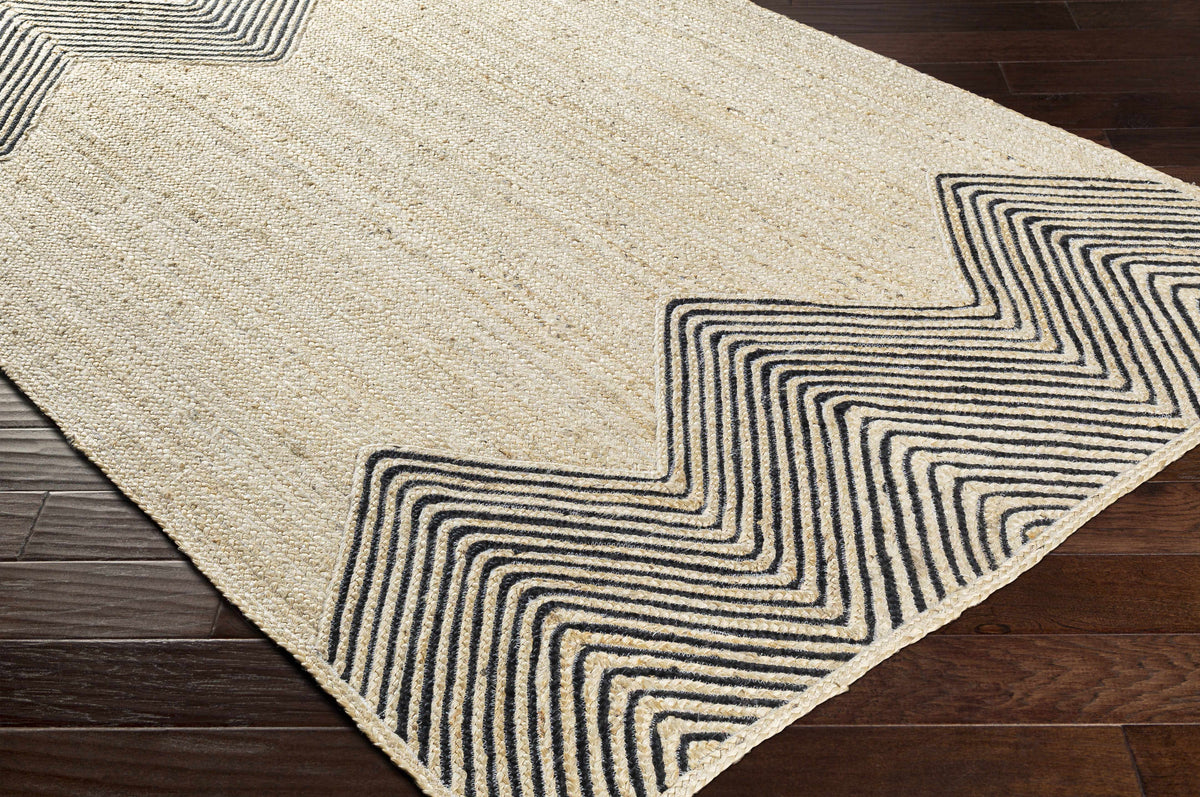 Light Beige Ringtead Jute Braided Carpet - Clearance - Ornate Home