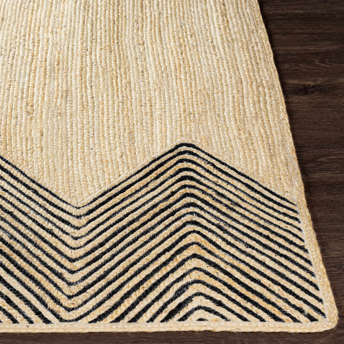 Light Beige Ringtead Jute Braided Carpet - Clearance - Ornate Home