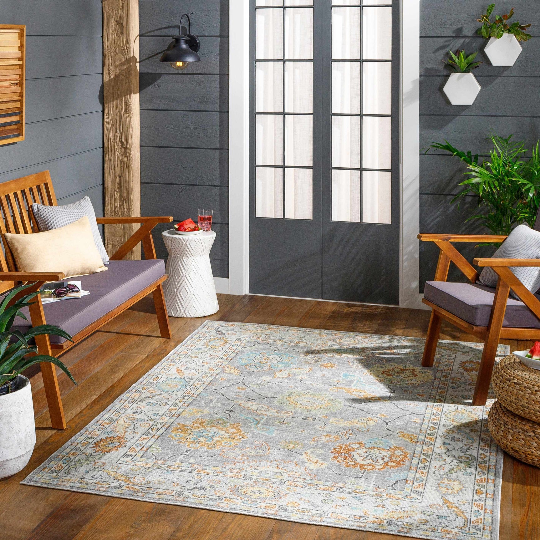 Lightwater Outdoor Area Rug - Ornate Home