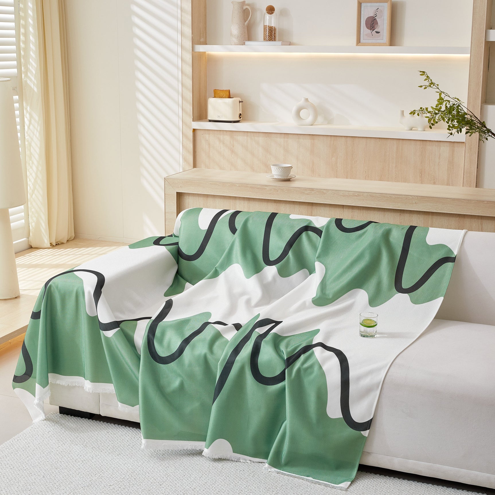 Lightweight Washed Soft Breathable Throw Blanket Perfect for Summer, Great Blanket Layer for Couch - Ornate Home