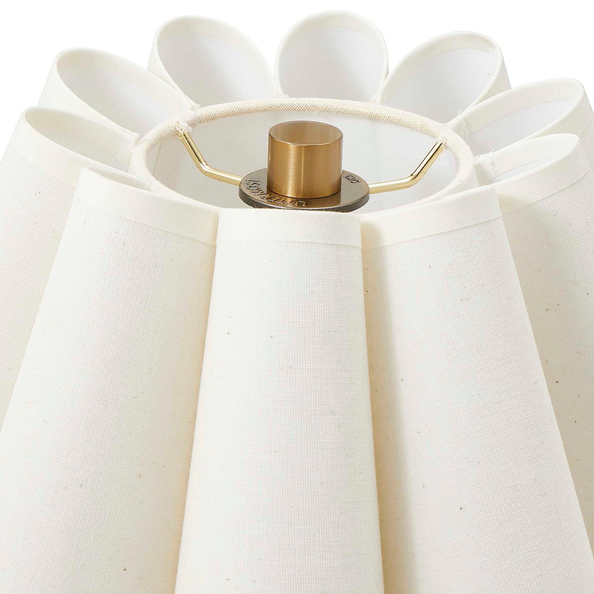 Lilabet Brass Fluted Shade Table Lamp - Ornate Home