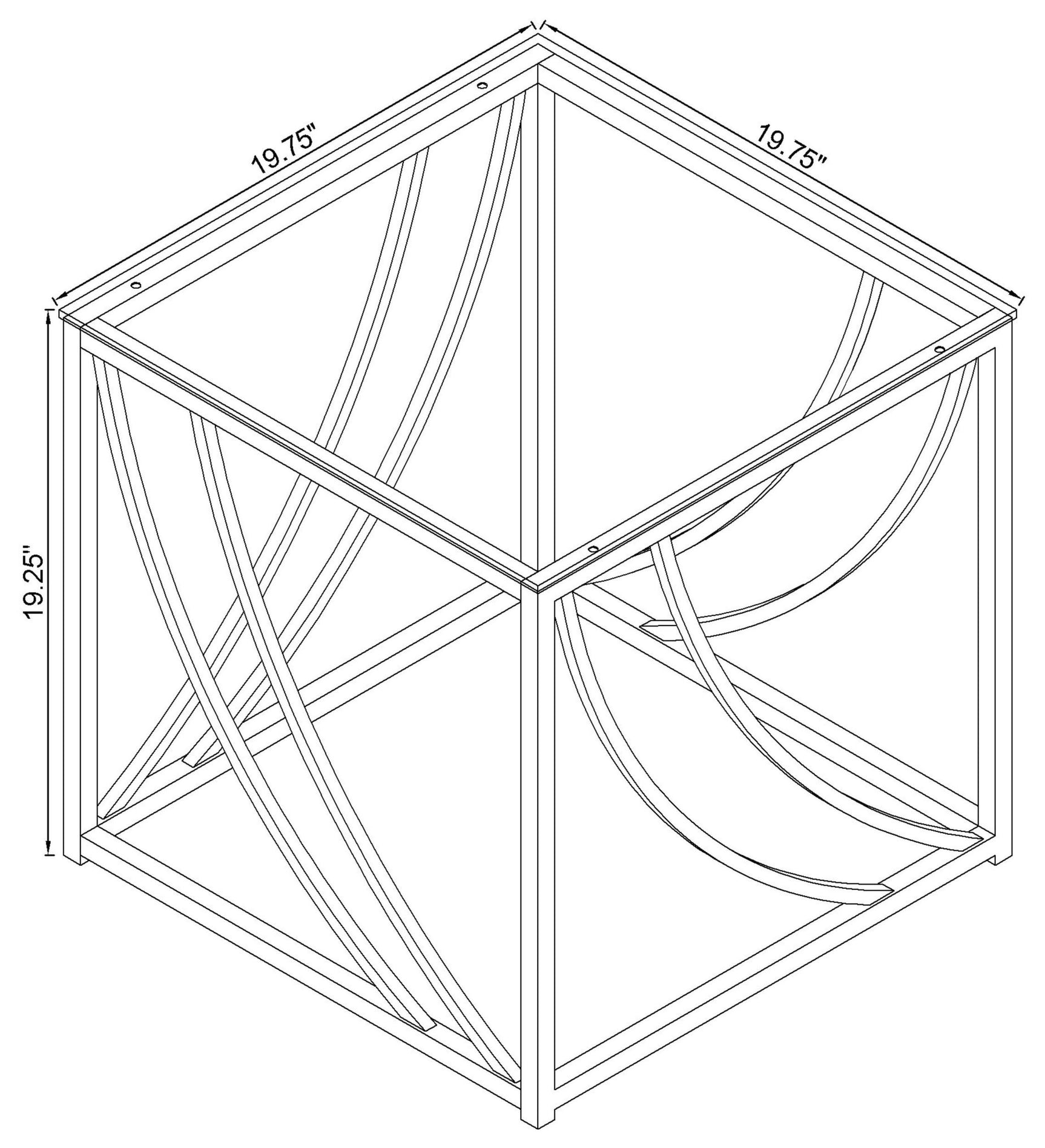 Lille Chrome 3-piece Glass Top Coffee And End Table Set - Ornate Home