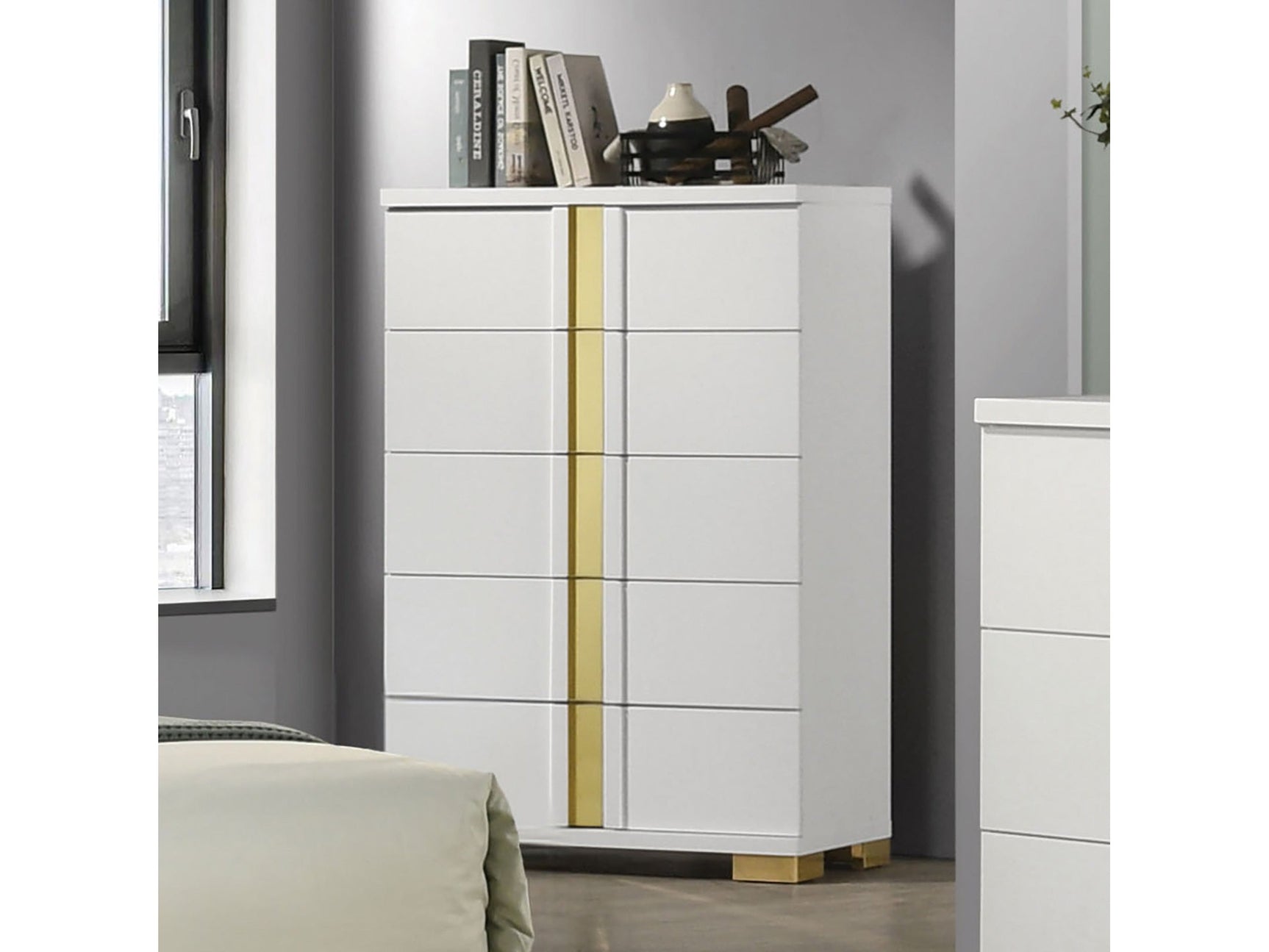 Lillestrom White Chest - Ornate Home