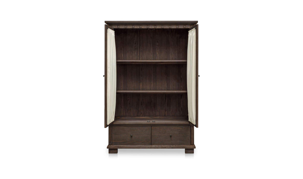 Lillian Dark Brown Tall Cabinet - Ornate Home