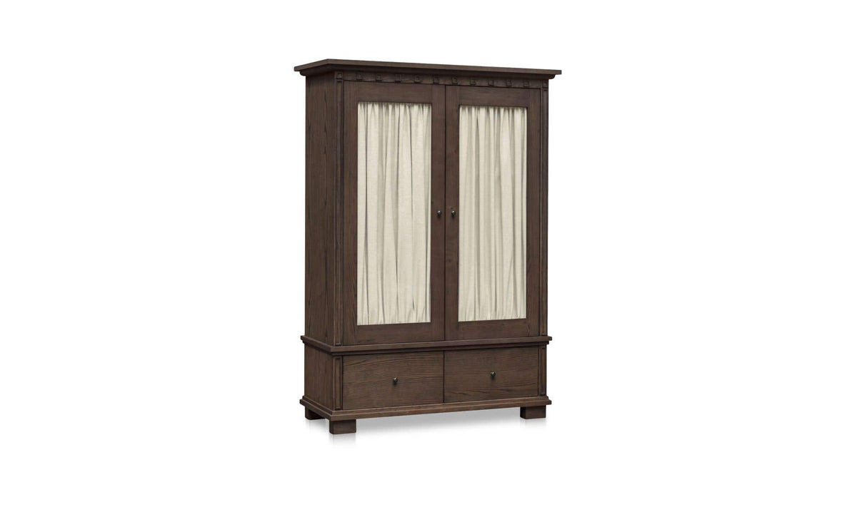 Lillian Dark Brown Tall Cabinet - Ornate Home