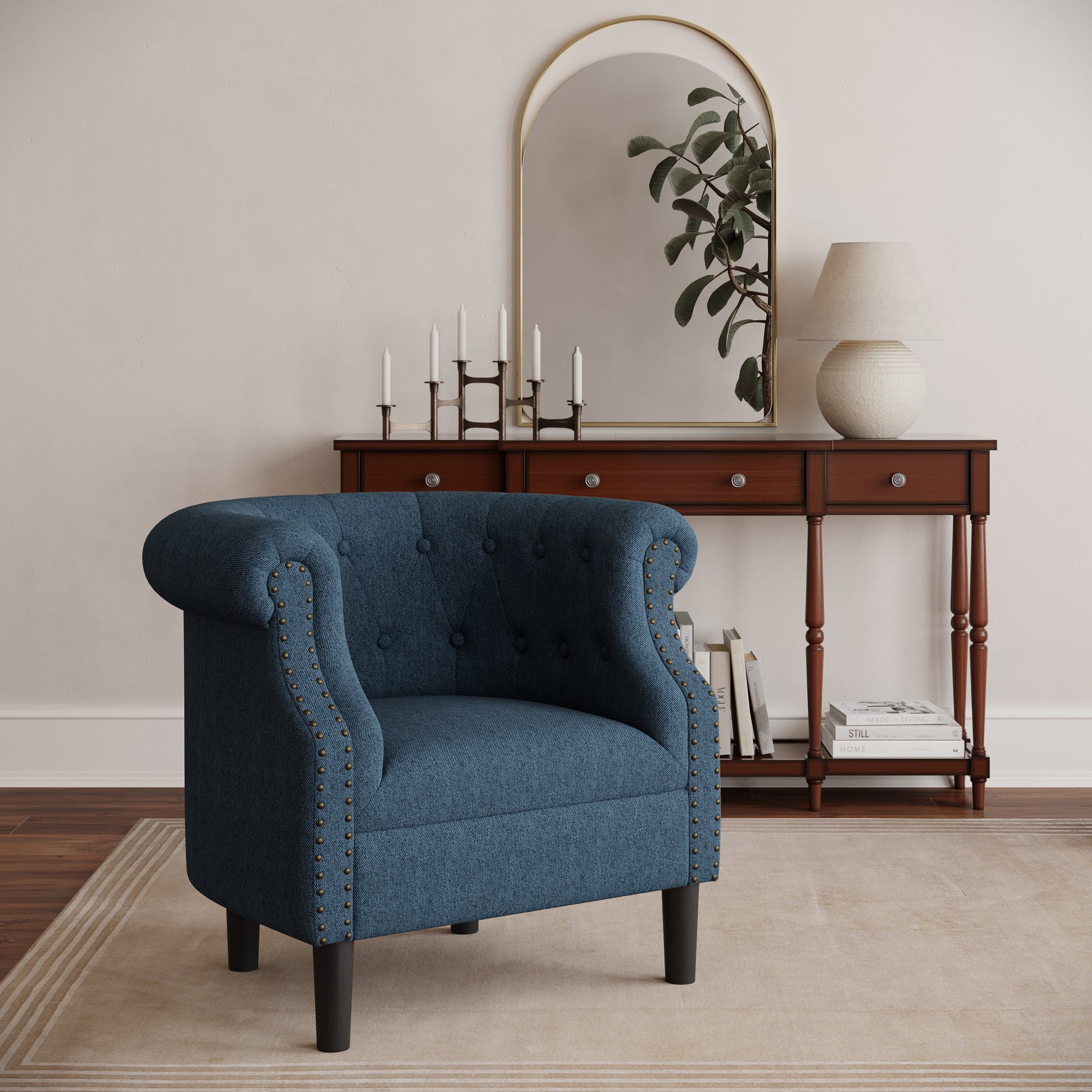 Lily Blue Accent Chair - Ornate Home
