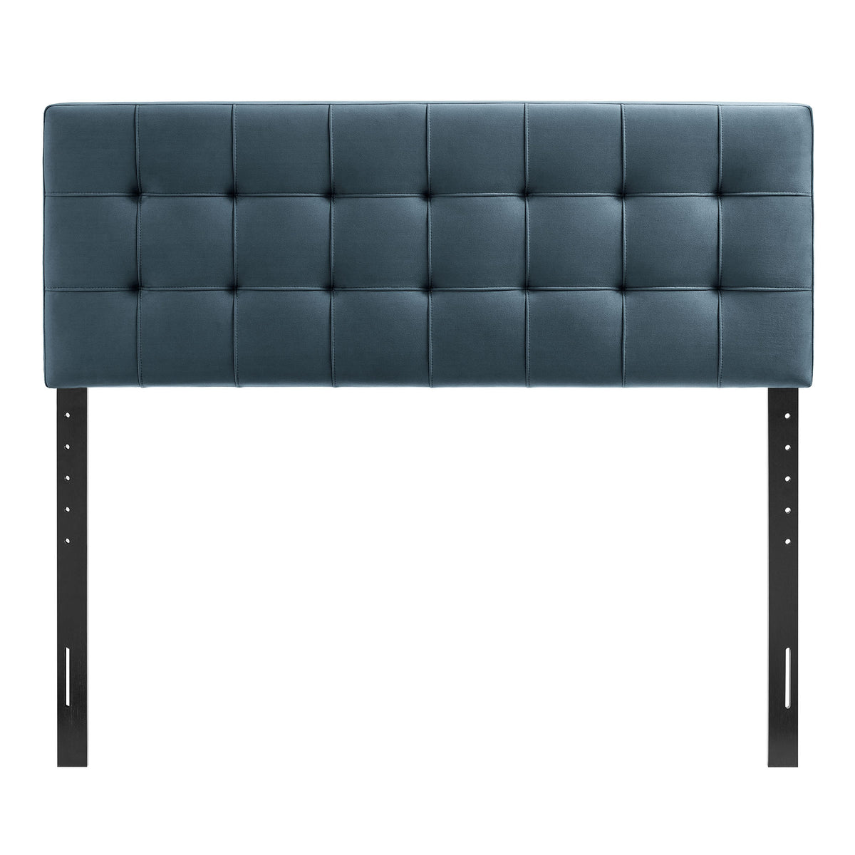 Lily Cadet Blue Stain-Resistant Performance Velvet King Size Headboard - Ornate Home