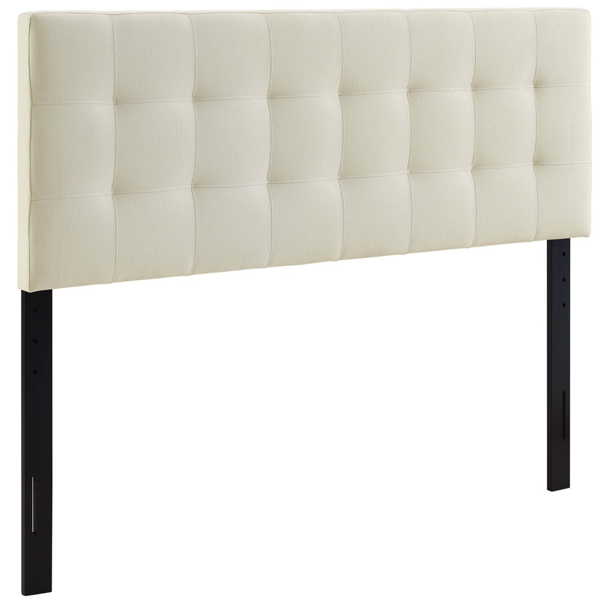 Lily Ivory Upholstered Fabric King Headboard - Ornate Home