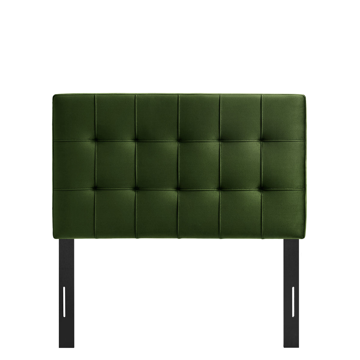 Lily Moss Green Stain-Resistant Performance Velvet Twin Size Headboard - Ornate Home