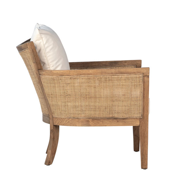 Lily Natural/Off White Occasional Chair - Ornate Home
