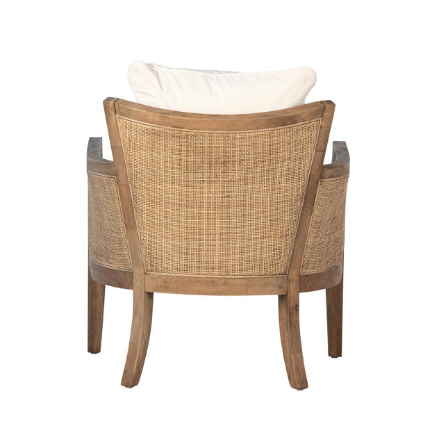 Lily Natural/Off White Occasional Chair - Ornate Home