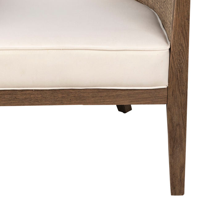 Lily Natural/Off White Occasional Chair - Ornate Home