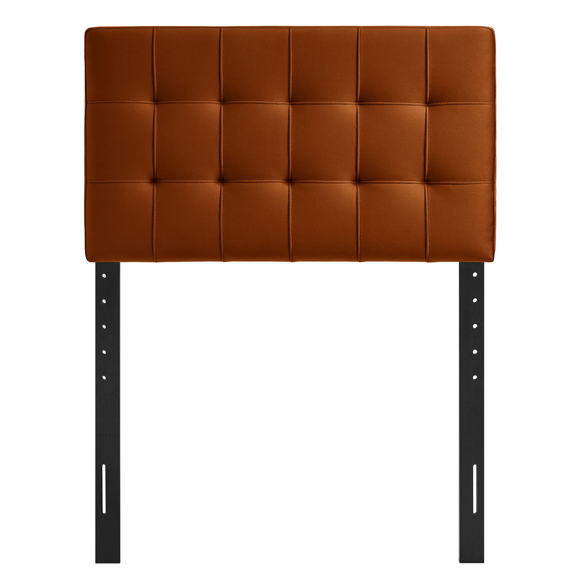 Lily Rust Stain-Resistant Performance Velvet Twin Size Headboard - Ornate Home