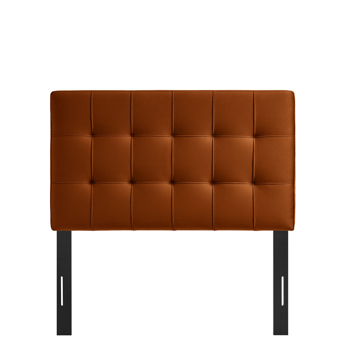 Lily Rust Stain-Resistant Performance Velvet Twin Size Headboard - Ornate Home