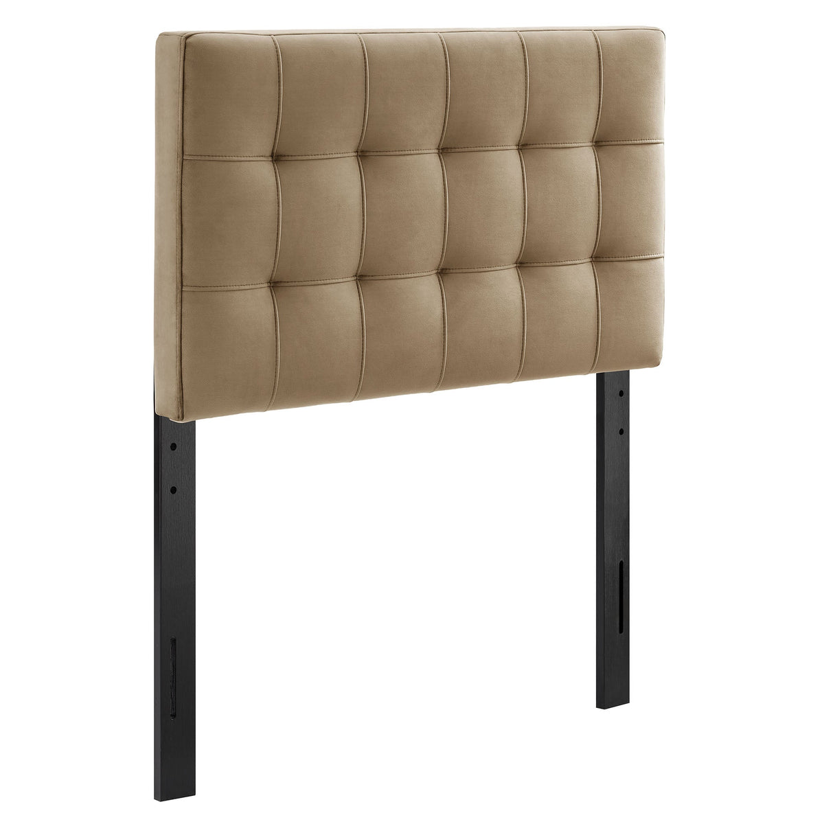 Lily Taupe Stain-Resistant Performance Velvet Twin Size Headboard - Ornate Home