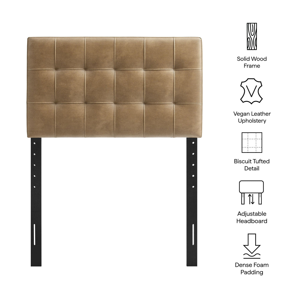 Lily Toast Vegan Leather Twin Size Headboard - Ornate Home