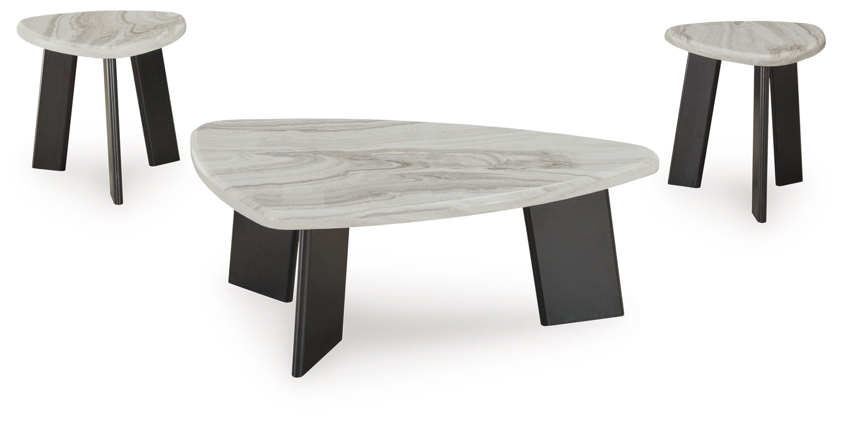 Lilyberg Gray/Black Occasional Table Set (Set of 3) (Online Special Price) - Ornate Home