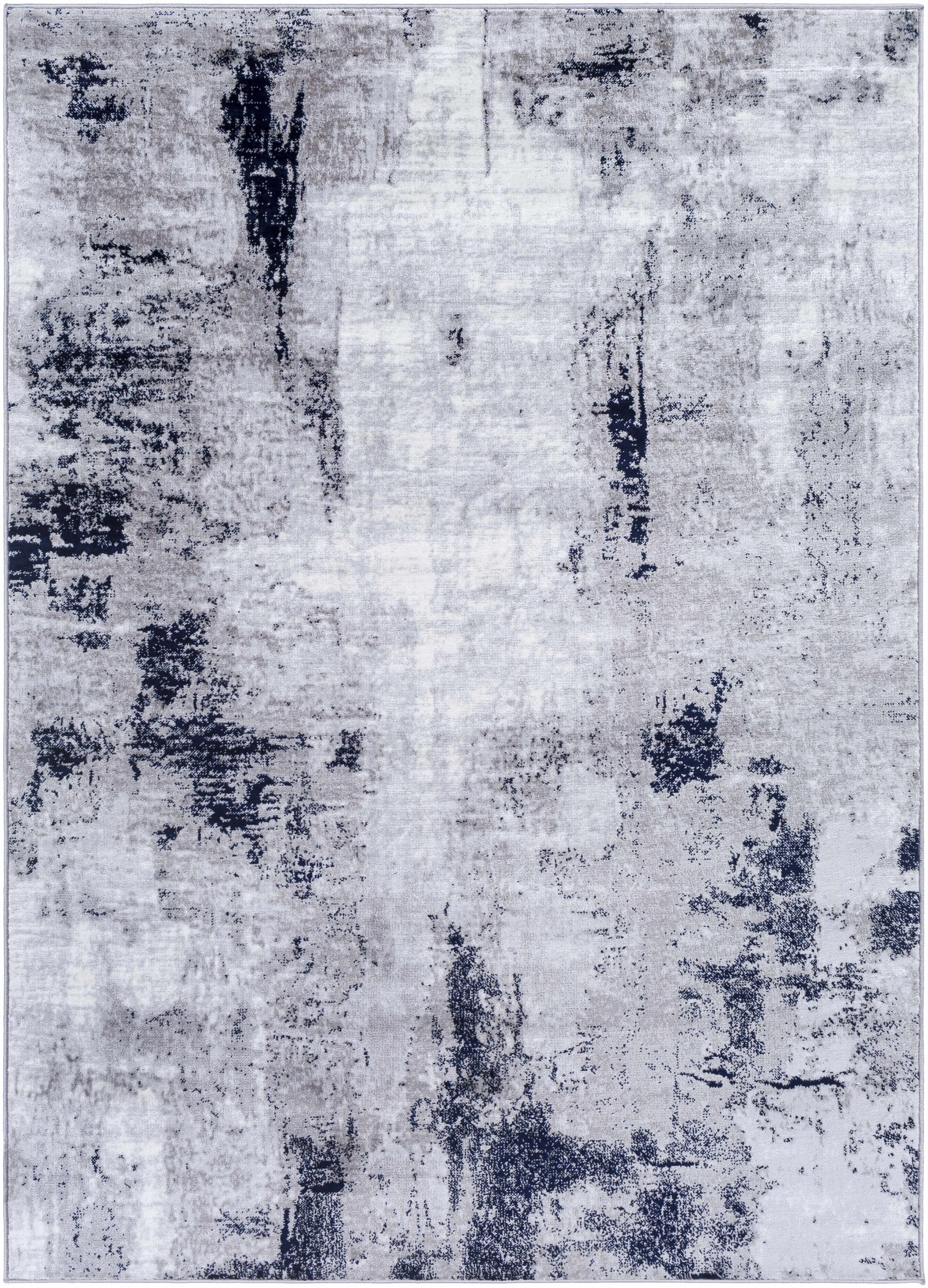 Limao Abstract Denim Area Rug - Clearance - Ornate Home