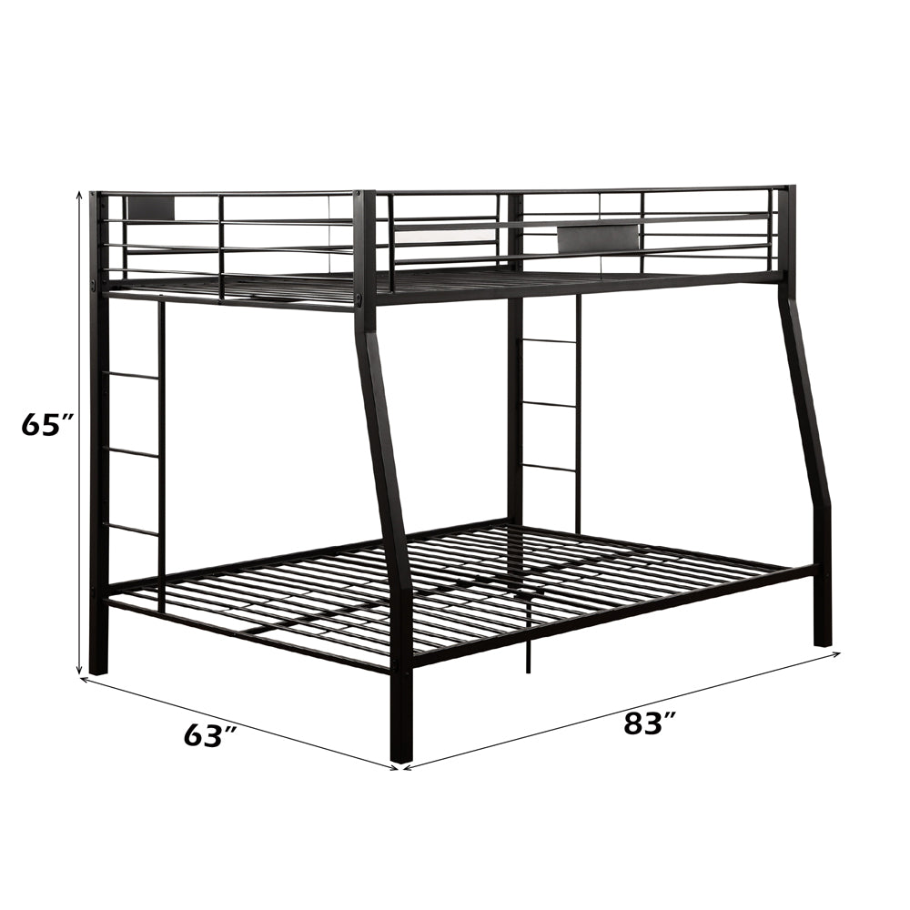 Limbra Sandy Black Full XL/Queen Bunk Bed - Ornate Home