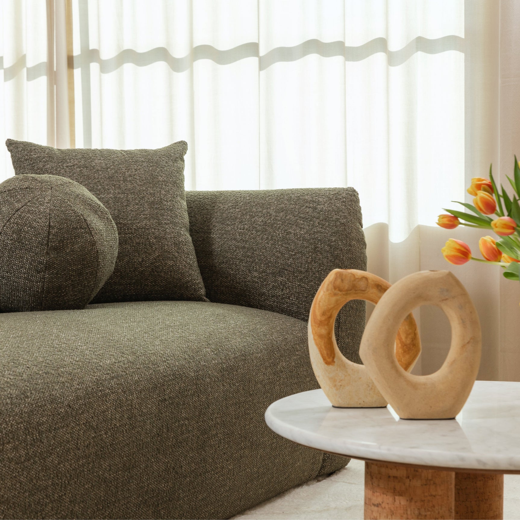 Linares Natural Candle Holder - Ornate Home