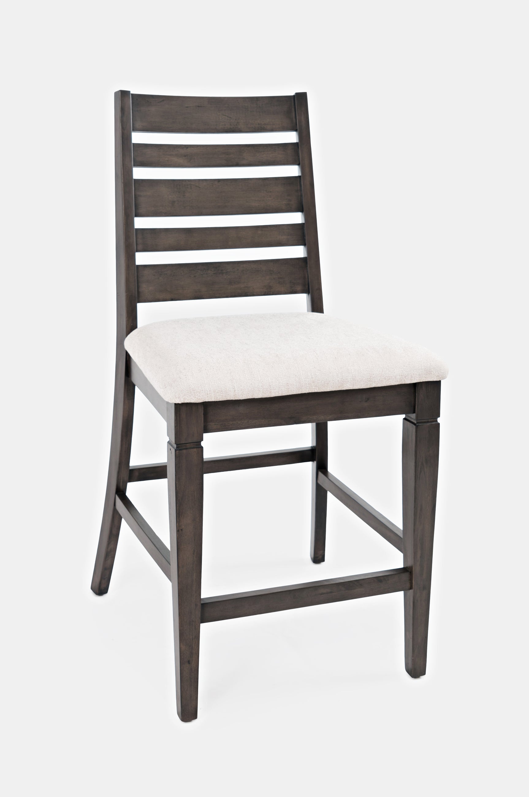 Lincoln Square Dark Espresso/Cream Ladderback Stool (Set of 2) - Ornate Home