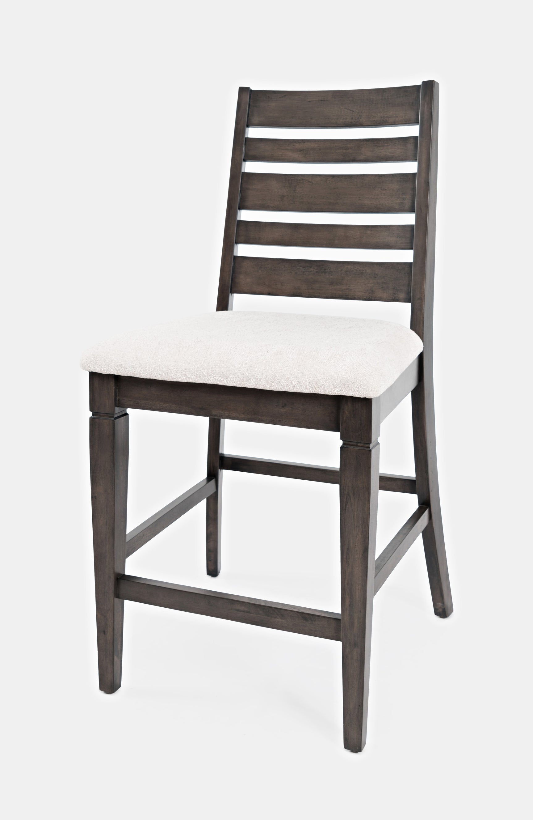 Lincoln Square Dark Espresso/Cream Ladderback Stool (Set of 2) - Ornate Home