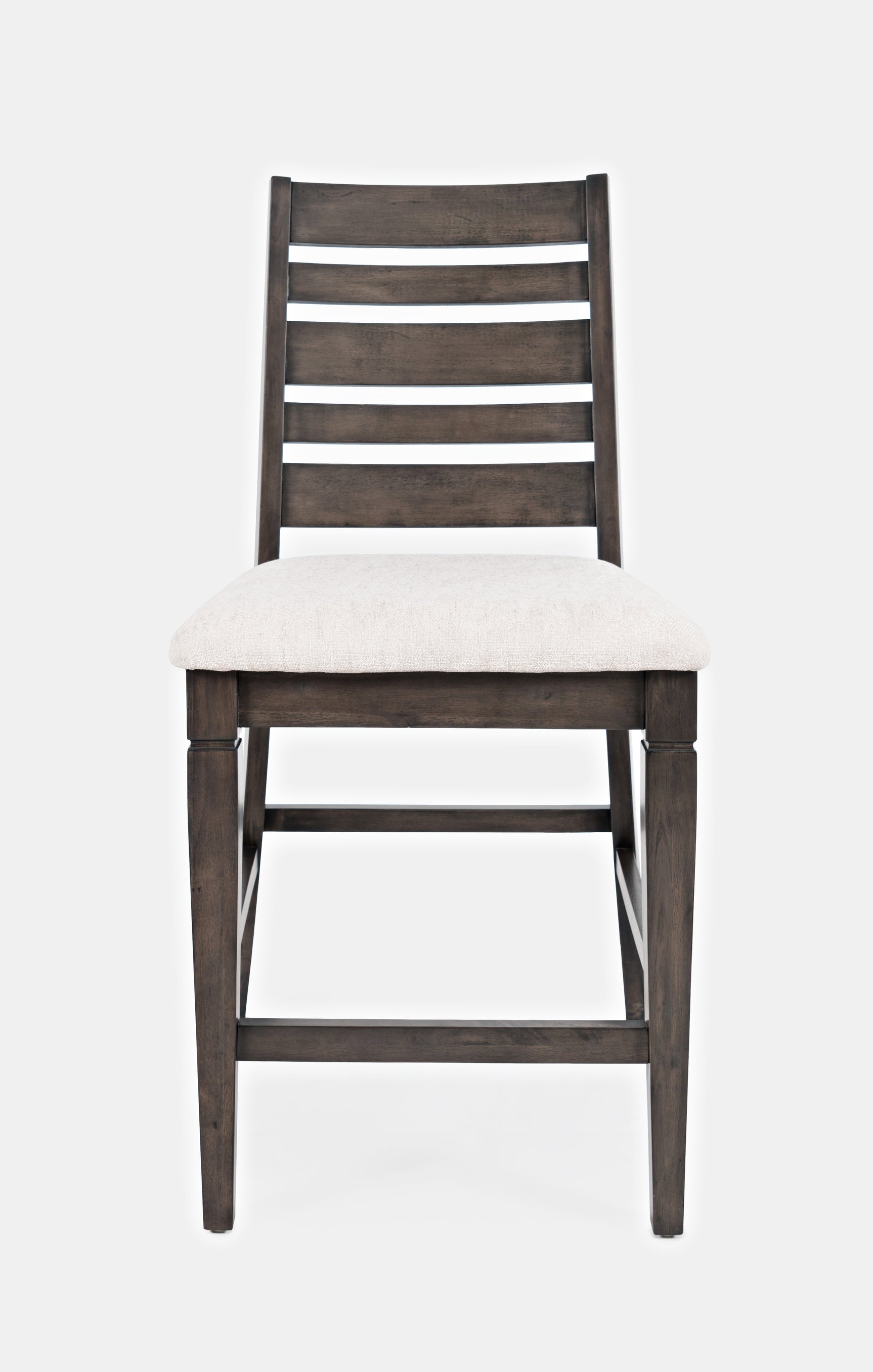 Lincoln Square Dark Espresso/Cream Ladderback Stool (Set of 2) - Ornate Home