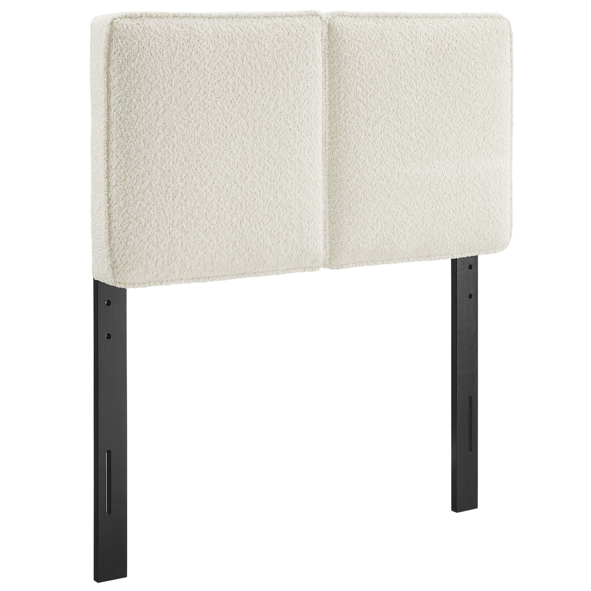 Lindee Cream Boucle Fabric Twin Headboard - Ornate Home