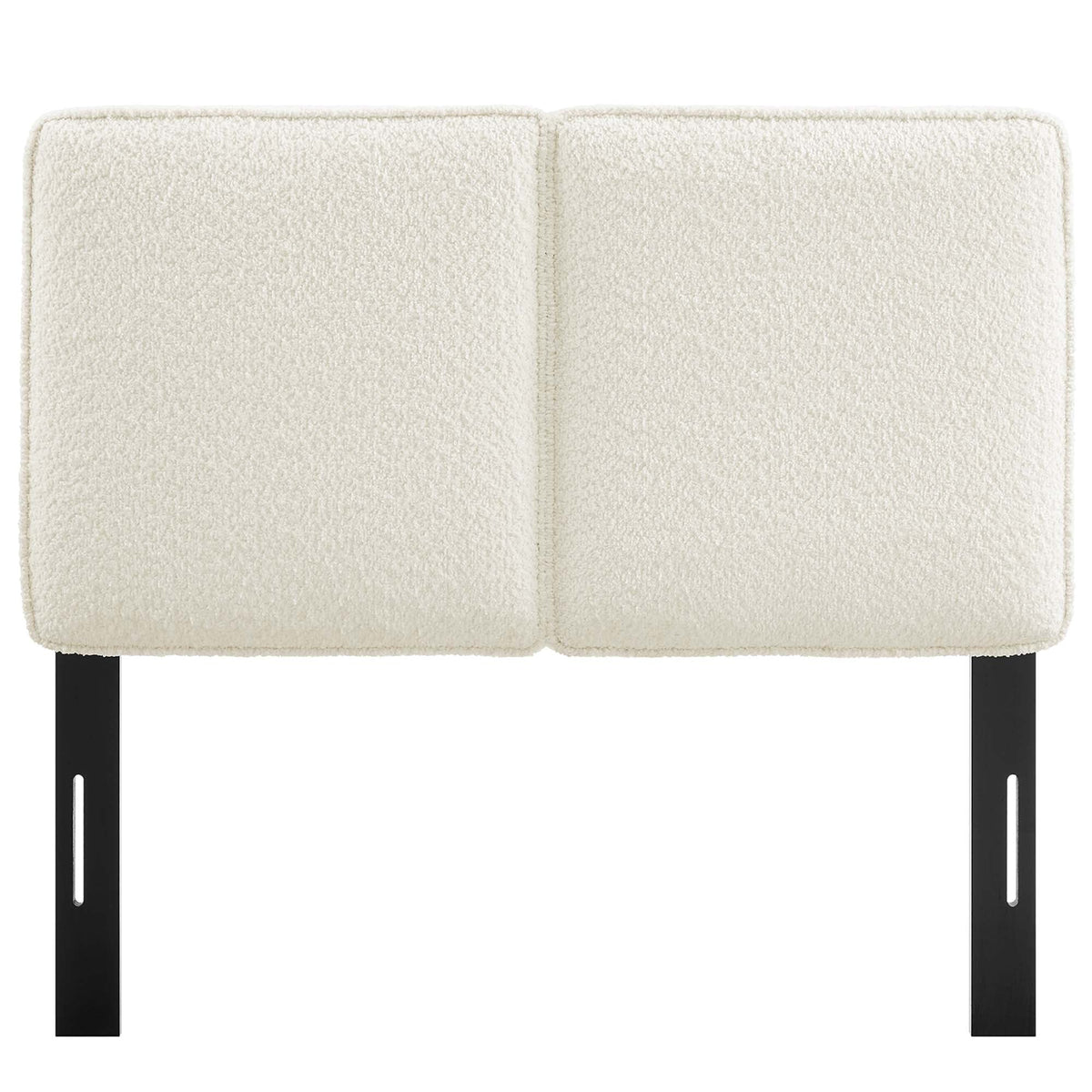 Lindee Cream Boucle Fabric Twin Headboard - Ornate Home