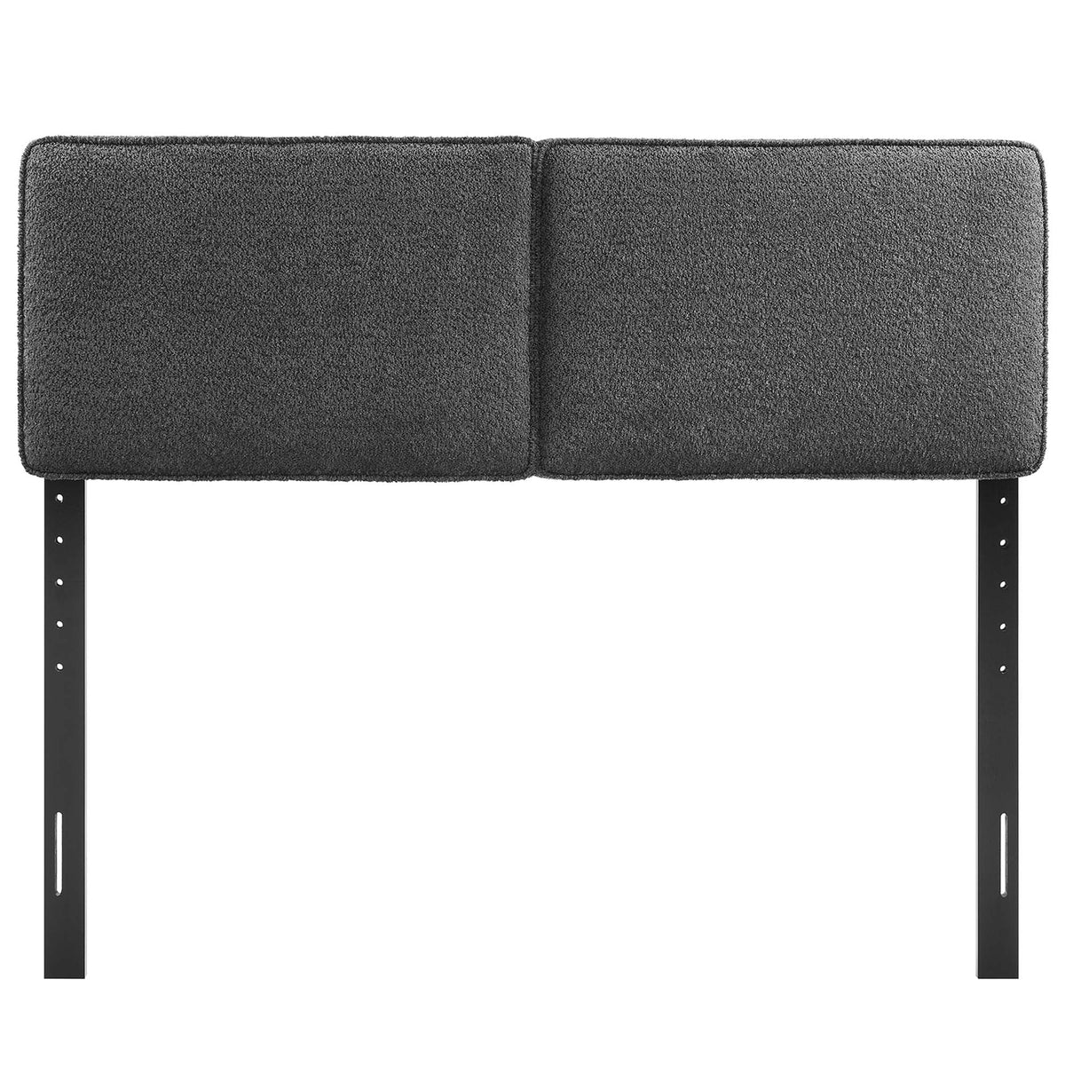 Lindee Slate Boucle Fabric King Headboard - Ornate Home