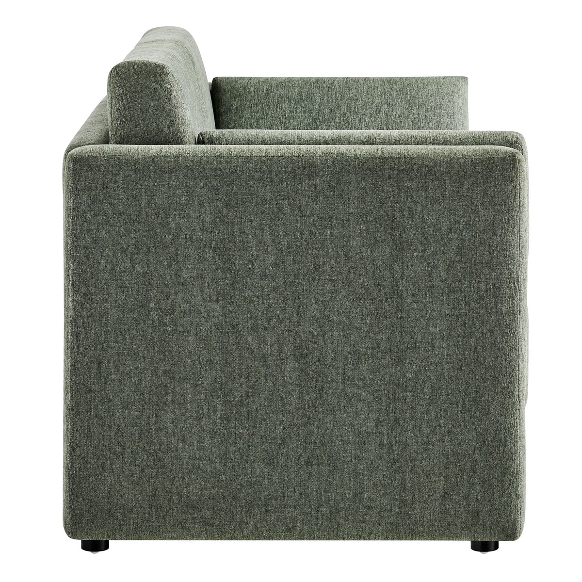Linden Eucalyptus Upholstered Heathered Chenille Sofa - Ornate Home
