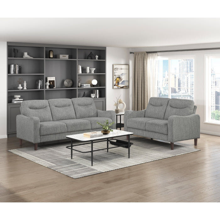 Linden Gray Loveseat - Ornate Home